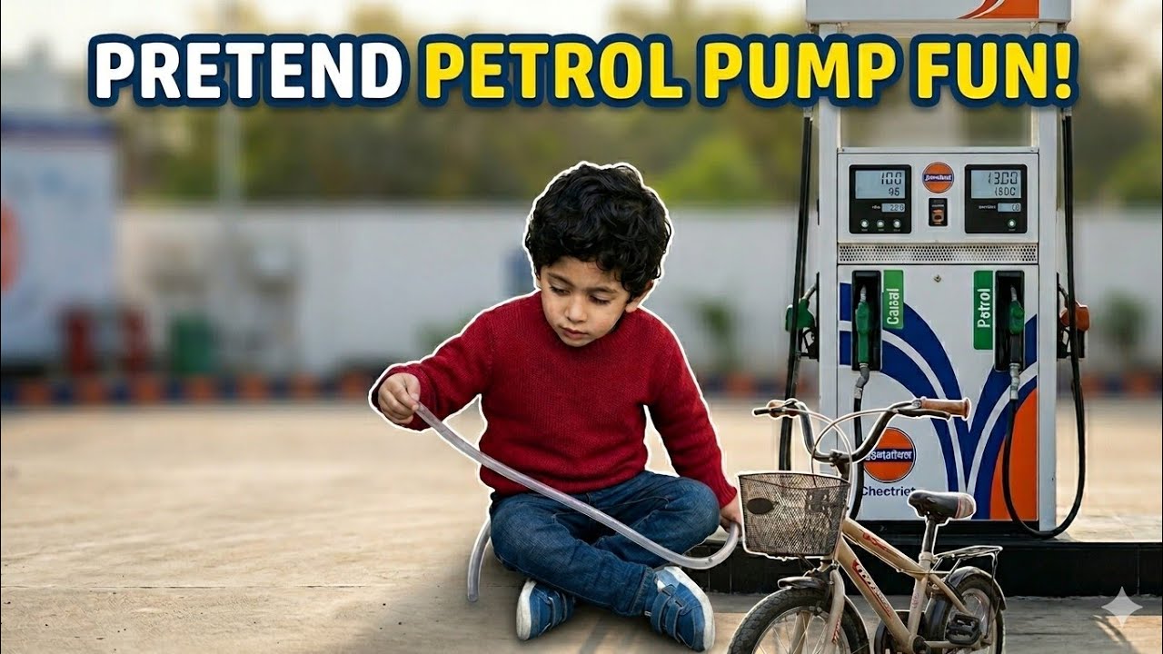 Kids Activities At Home || Muhammad Rohaan's petrol pump - YouTube