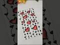 Cute Heart Pattern Art | Easy &amp; Relaxing Drawing❤️🥰