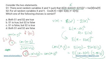 GATE 2021 SET-1 | EM | RANDOM VARIABLES | GATE TEST SERIES | SOLUTIONS ADDA | EXPLAINED BY POOJA