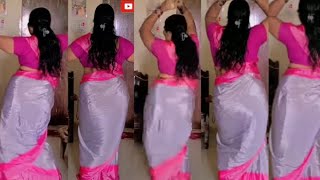 Aunty big ass saree dance #viral #trending #hot #masala #romantic #video