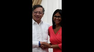 GUSTAVO PETRO y DELCY RODRÍGUEZ acuerdan planes de cooperación militar #shorts