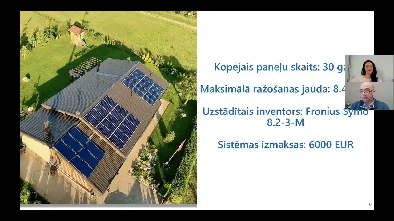 Pieredze saules paneļu ekspluatācijā privātmājā - Smart Living -