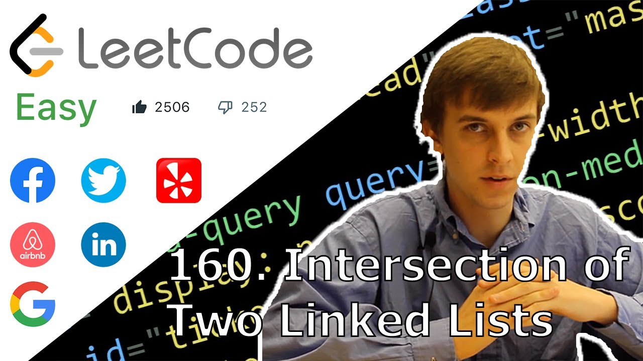 Leetcode 160. Intersection Of Two Linked Lists Solution Explained - Java