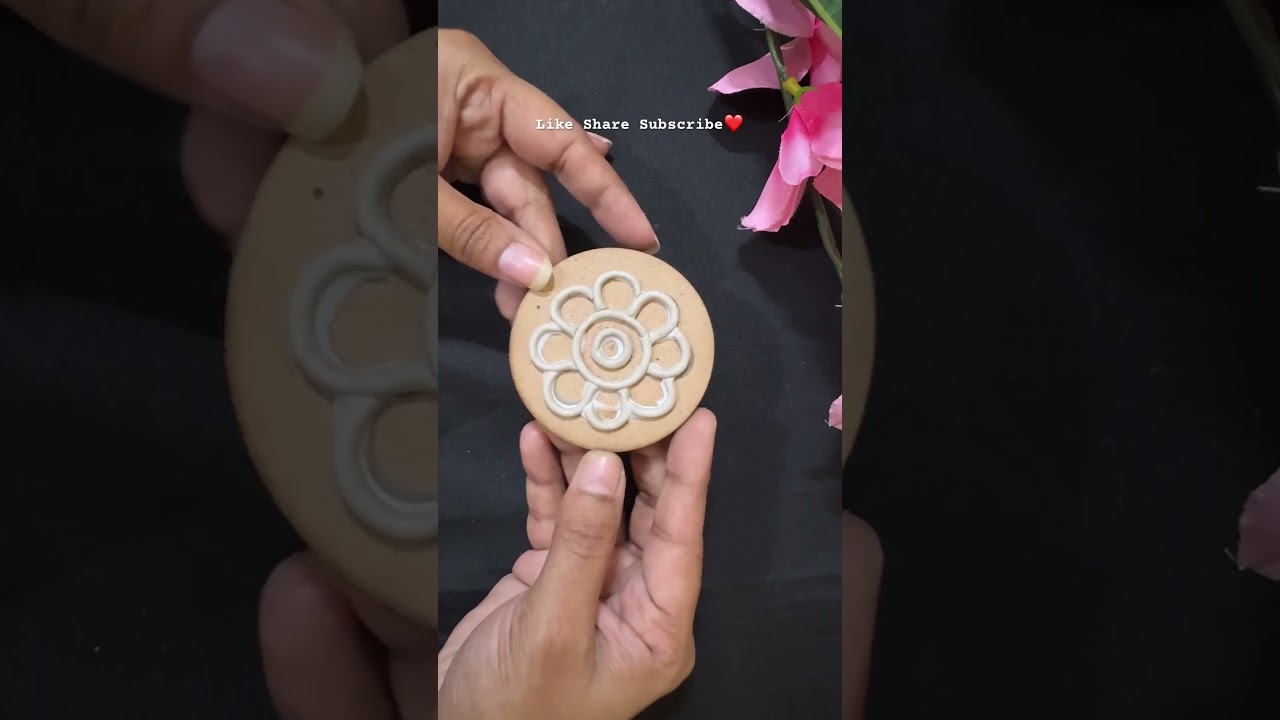 Handmade Lippan Art Mini Fridge Magnet | Unique Fridge Décor | DIY Gift Idea 😍