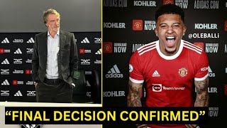 Sir Jim Ratcliffe makes decision on TERMINATING Sancho’s Man Utd contract | Manchester United News