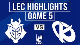 G2 vs KC Highlights Game 5 | LEC 2026 Versus Playoffs Finals | G2 Esports vs Karmine Corp