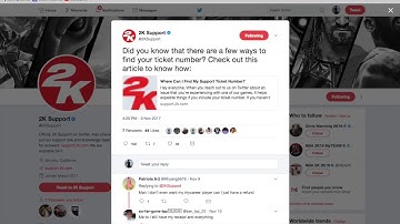 NBA 2K18 | FINDING TICKET/REQUEST NUMBER FOR 2K SUPPORT WHEN YOU REPORT AN ISSUE