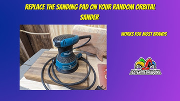 How to change a Random Orbital Sander Pad