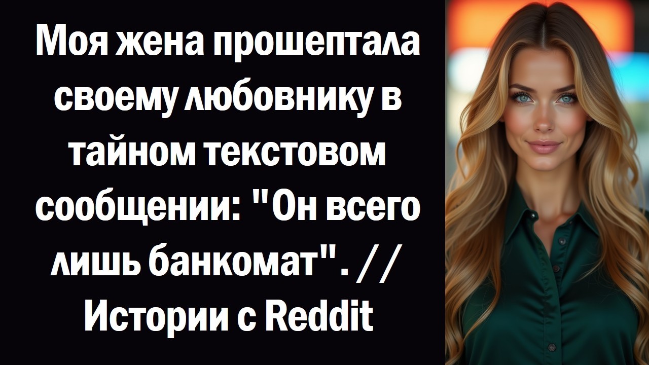 Моя жена прошептала своему любовнику в тайном текстовом сообщении Он всего лишь банкомат.  Истории