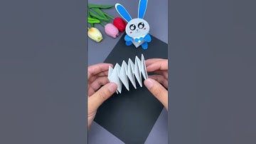 Thumbnail of DIY Crafts Membuat Mainan Anak model Kelinci Lucu hanya dari kertas,,Anak pasti senang,#shorts