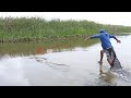 ¡Mira! HOMBRE Corre para Pescar Capturar #tilapias gigantescas con las Manos