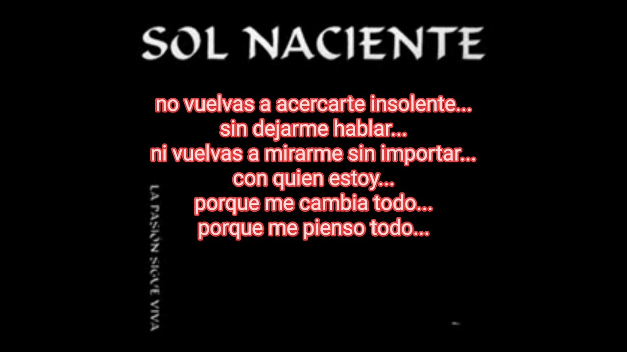 karaoke sol naciente - no vuelvas a besarme