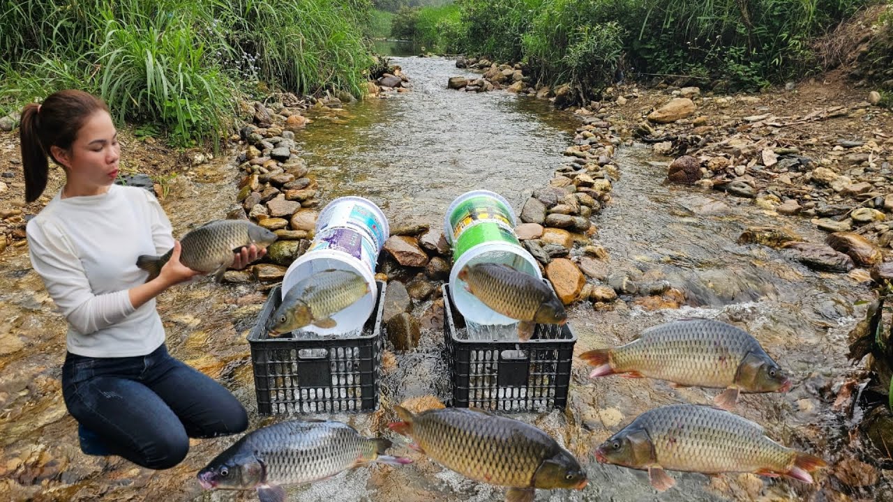 Full video of Ana's fishing journey using many primitive fishing methods over the past 45 days.