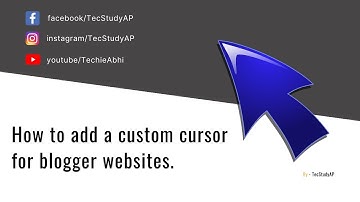 How to add a custom cursor for blogger websites