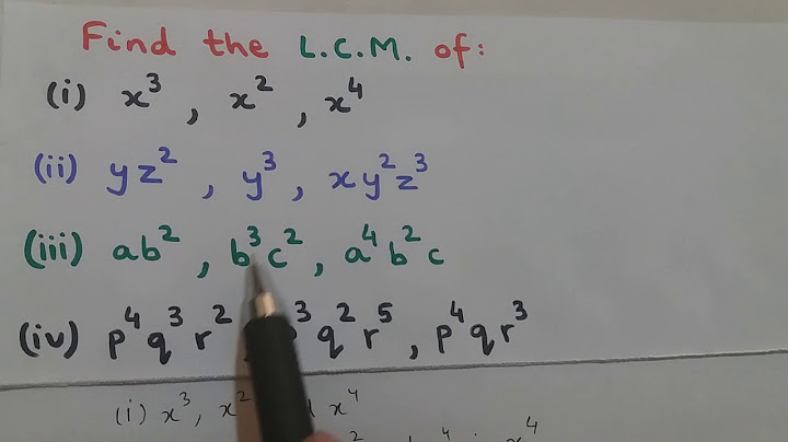 How to find the least common denominator with variables