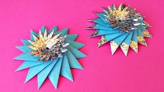 How To Make Cute Easy Origami Mandala. Paper Crafts Ideas