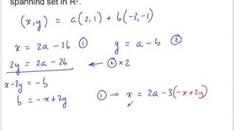 MCV4U - Linear Combinations & Spanning Sets