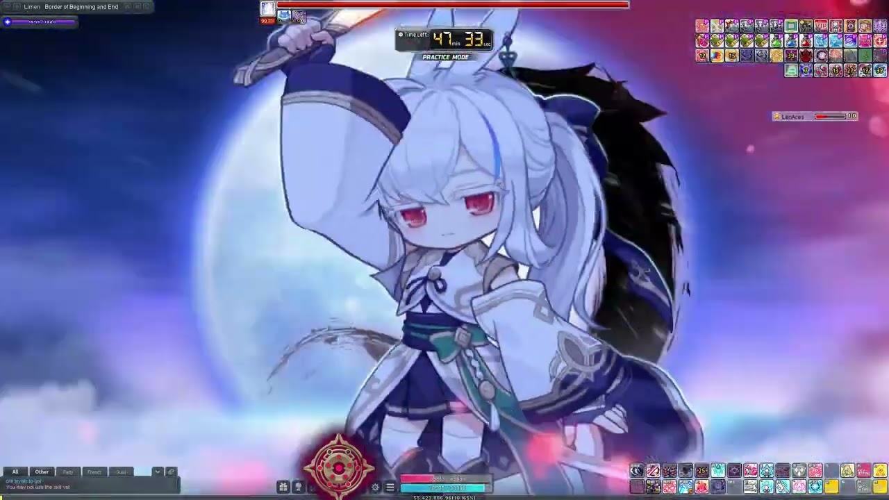 Maplestory Challenger World Unliberated Len 57.8m cp (39763 hexa) Black Mage Solo