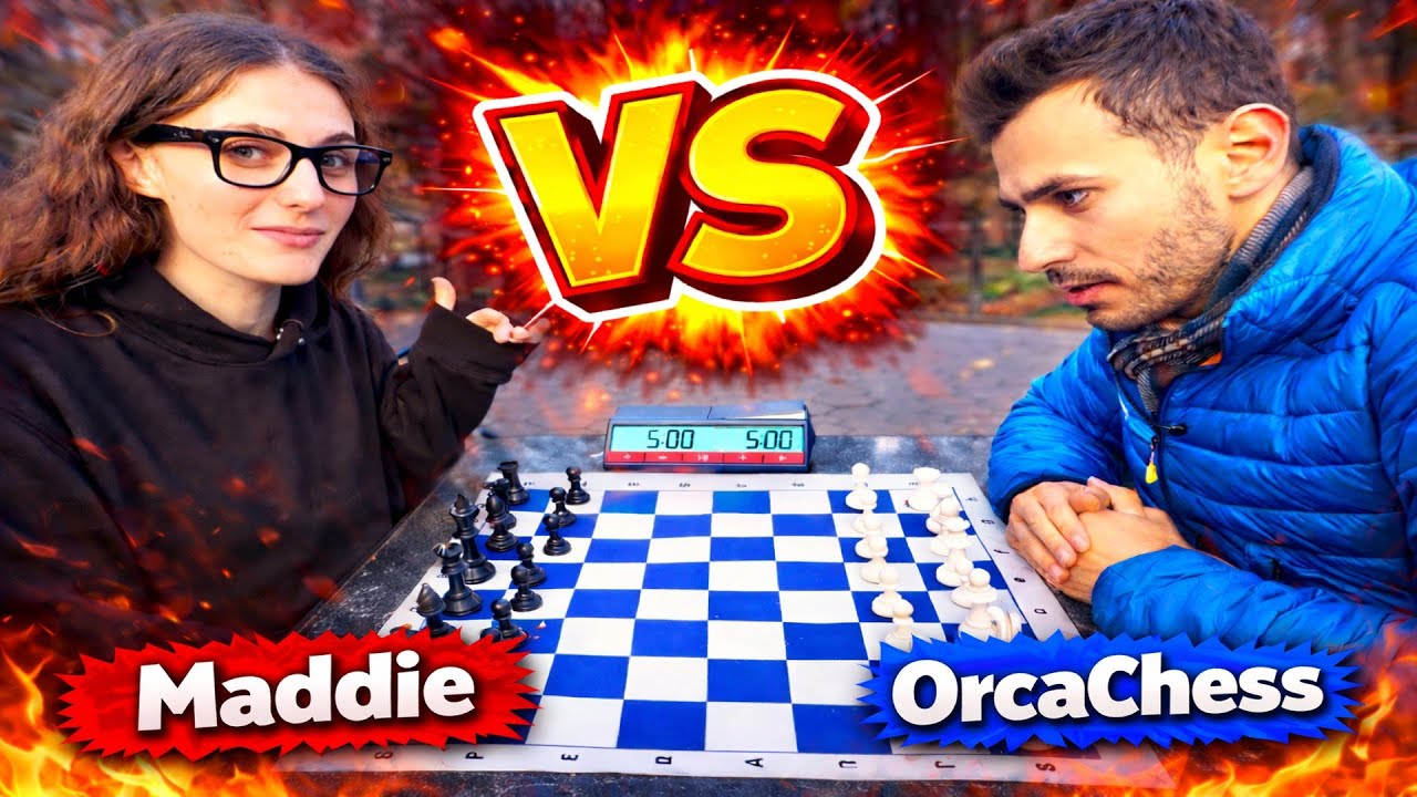 OrcaChess vs MaddiePlaysChess | Schach-Duell in NYC | Partie 1