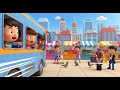 The Wheels on the Bus Adventure in the Big City 🚌 Kids Song