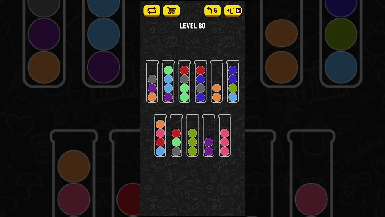 Ball Sort Puzzle - level 80 - YouTube