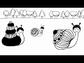 Fun high contrast black &amp; white baby sensory video | Calming classical music | Happy Snail Doodles