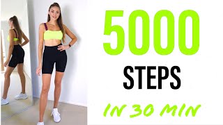 5000 Steps In 30 Min Fast Walking Cardio Workout Yanafit Fun 5000 Steps At Home