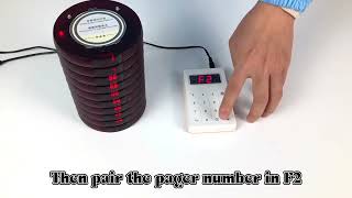 How to set the ID number of the keypad for guest paging system(JT-935)