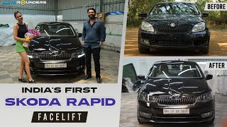India's FIRST SKODA RAPID Facelifted for a celebrity, Palak Purswani