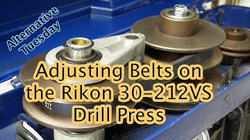 Rikon 30 212VS Belt Adjustments