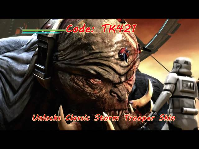 star war the force unleashed codes