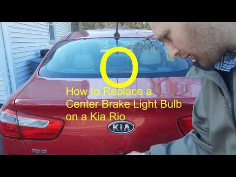 How to Replace a Center Brake Light Bulb on a Kia Rio (2006 - 2020