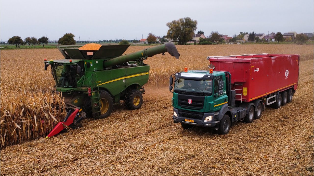 Tatra Phoenix 6x6 Euro 6| Sklizeň Kukuřice na Zrno 2023 | John Deere S680i