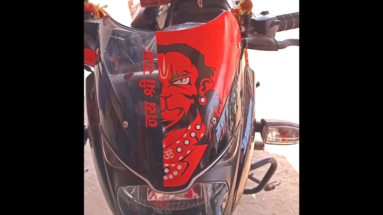 bajrangbali sticker for bike