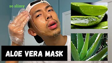 How to make an ALOE VERA MASK! Amazing, Easy, and Green Skin Hack!