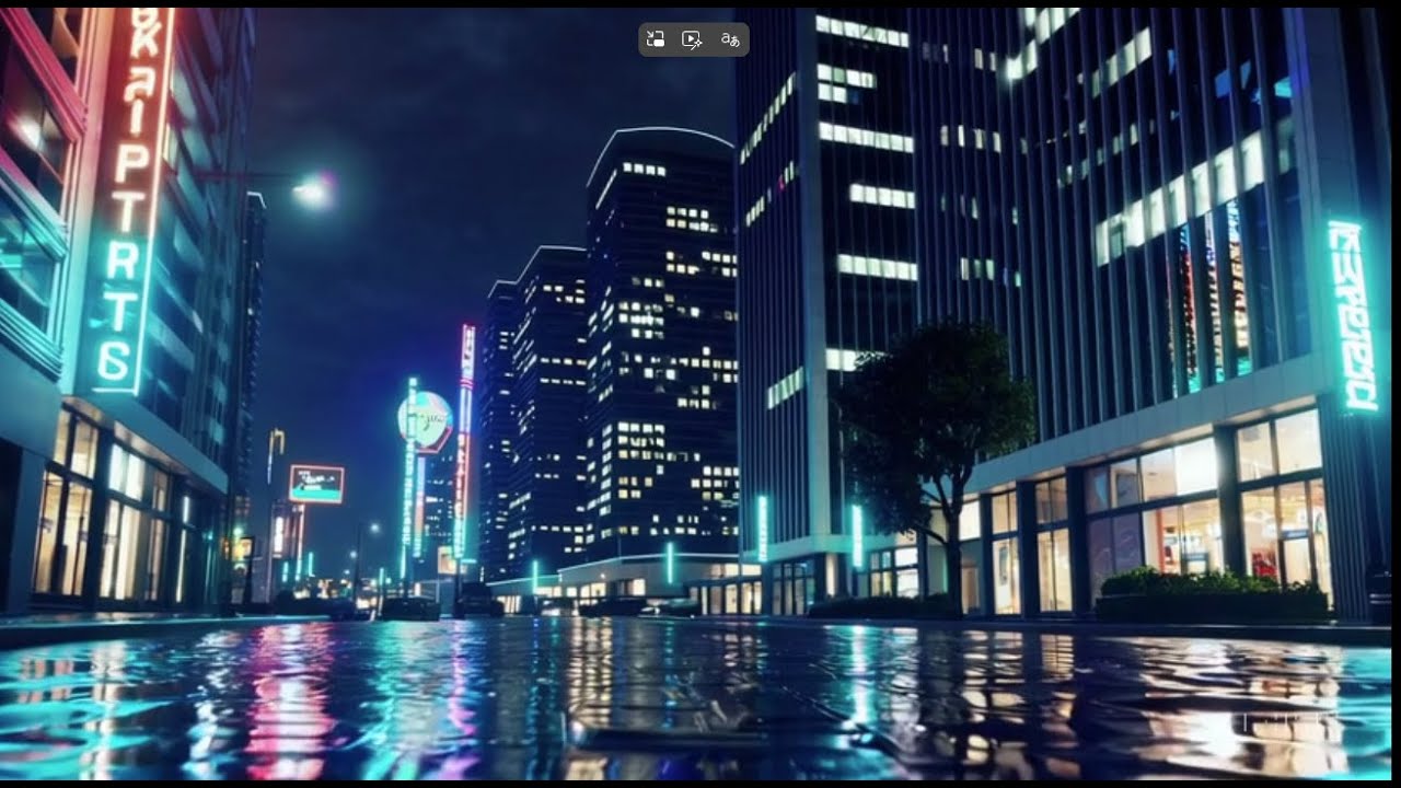 🌧️ Rainy Night City Lofi ☕ Deep Focus & Study Beats (1 Hour) Beats to Relax / Sleep