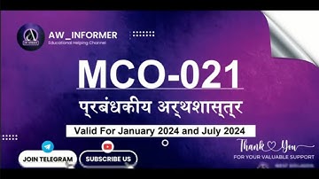 MCO 21 SOLVED ASSIGNMENT IN HINDI 24-24 | MCO 21 SOLVED ASSIGNMENT 24-24 | FREE SOLVED ASSIG.😦