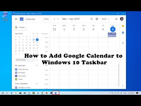 Video: Kuidas Panna Google Calendar Kalendrisse Windows 10 Töölauale?