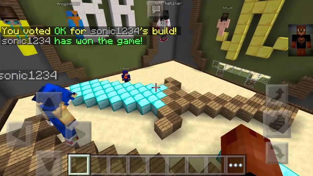 Minecraft pocket edition Build battle Hypixel #2 - YouTube