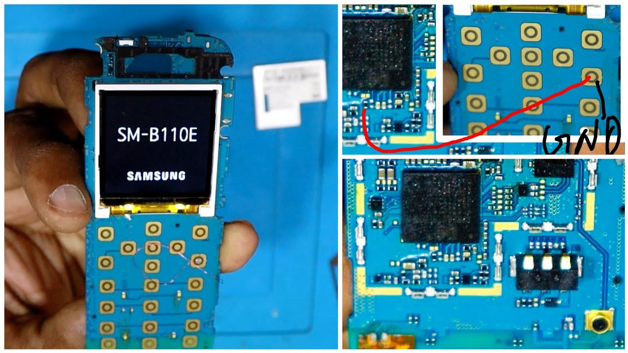 Samsung b110e power key jumper / Samsung b110e on off switch jumper