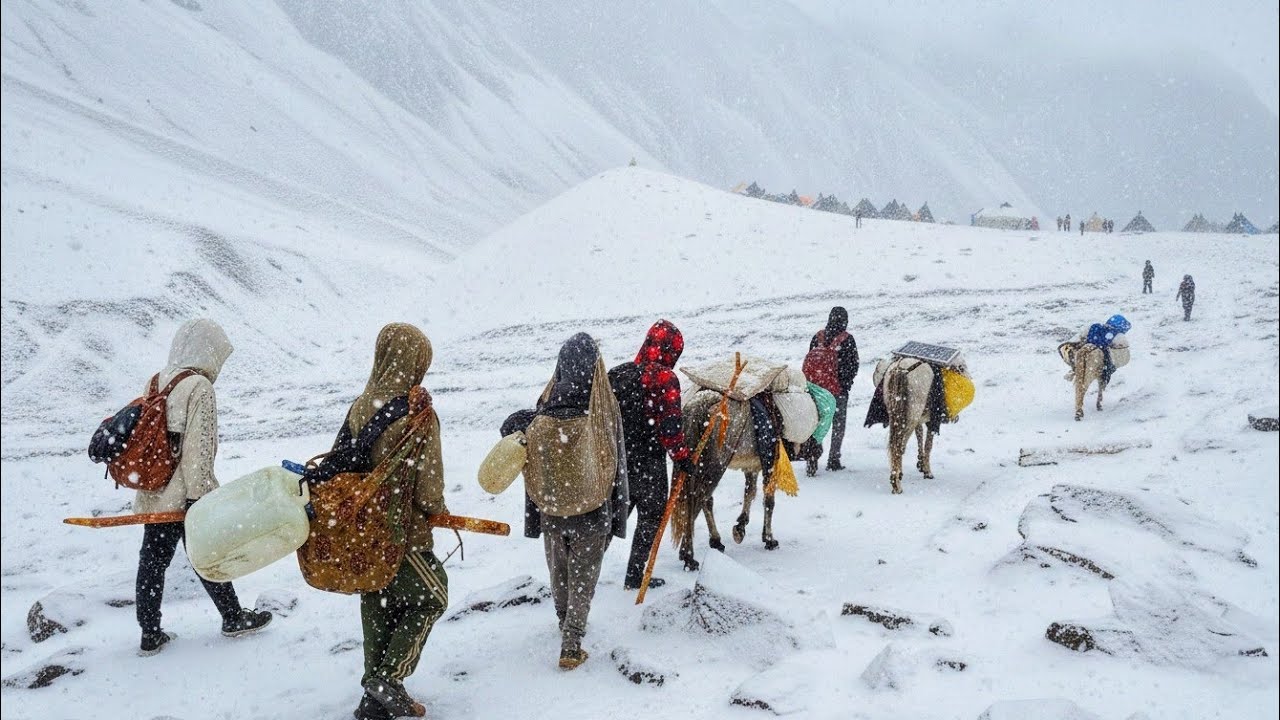 Surviving Heavy Snowfall in the Himalayan Mountains ❄️|| Dolpa || Village Life Nepal🇳🇵