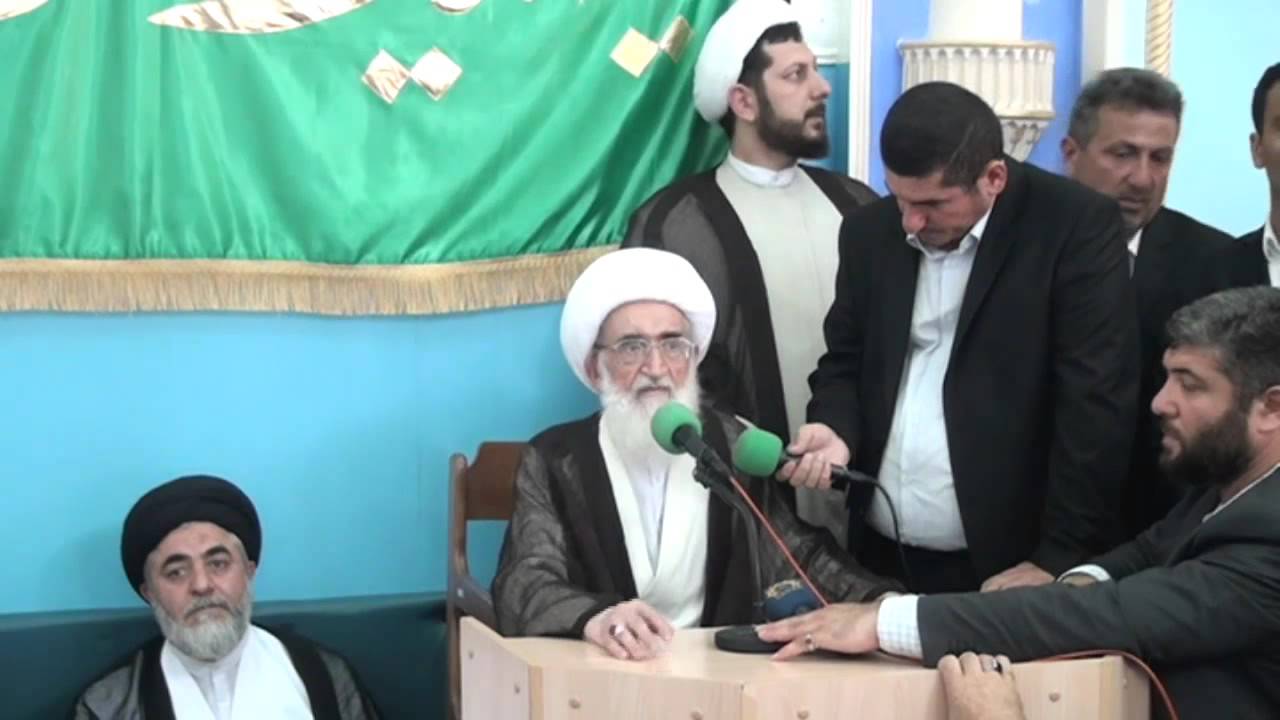 Ayətullah Nuri Həmədanı cənablarının Nardaran Rəhimə xanım (s.ə) ziyarətgahında çıxışı