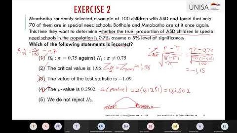 STA1610 2E  Study unit 9 Part 3 Tutorials 14 July 2021