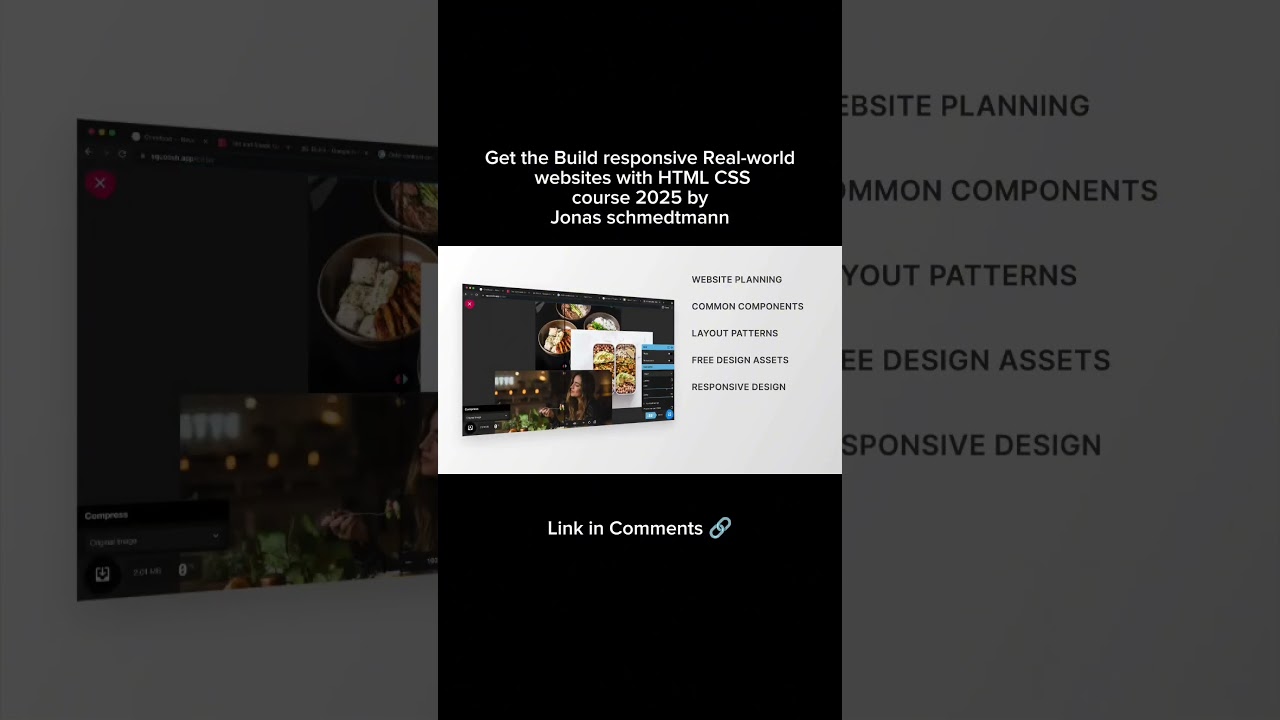 Master HTML & CSS with Jonas Schmedtmann! Check the link in the comments! #HTML #CSS #js #freecourse