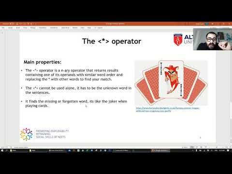 TEL201: 4. Google common specifiers