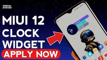 Miui 12 clock widget|Amazing Miui Clock widget for Xiaomi redmi mobile|Miui 11 clock widget theme