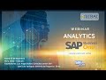 Segundo webinar: Analytics SAP Business One versión para SAP HANA