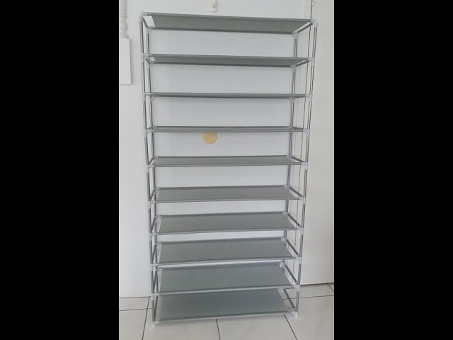 How to Assemble & View Artiss 10-Tier Shoe Rack Organiser 