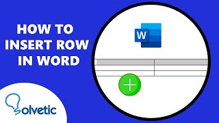 How to Insert Row in Word