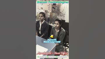 #powerbi Mock Interview | "Besant Technologies Marathahalli (Head Office)"✨
